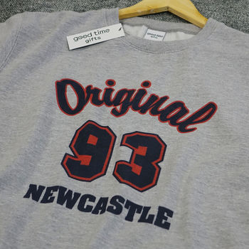 Personalised Original Year And Place Sweatshirt, 4 of 6