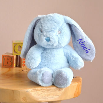 Personalised Pink Baby Girl Bunny Soft Toy, 4 of 4