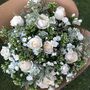 White And Green Tones Seasonal Fresh Flower Bouquet, thumbnail 1 of 3