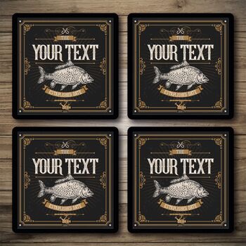 Personalised Bar Runner And Coasters Fish Inn, 2 of 8