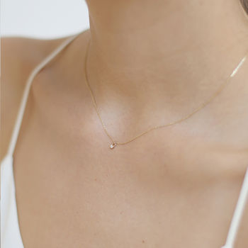 Tiny Diamond Necklace, 2 of 4