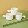 Handmade Rock Paper Scissors Ceramic Cup Set, thumbnail 1 of 9