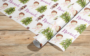 Nutcracker Personalised Christmas Wrapping Paper 683, 2 of 5