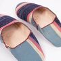 Ladies Striped Babouche Slippers, thumbnail 3 of 3