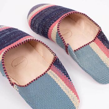 Ladies Striped Babouche Slippers, 3 of 3