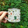 Autumn Gardener Enamel Mug, thumbnail 2 of 4