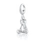 Sterling Silver Teddy Bear Charm Necklace, thumbnail 5 of 8