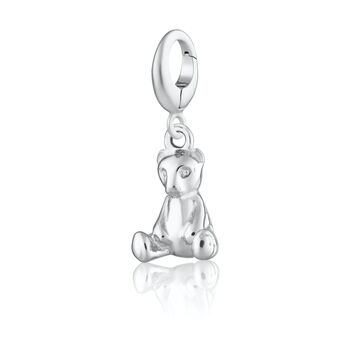 Sterling Silver Teddy Bear Charm Necklace, 5 of 8