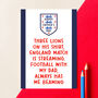 Euro 2024 England Football Father's Day Card, thumbnail 1 of 2