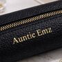 Personalised Embossed Faux Leather Slimline Pencil Case, thumbnail 3 of 4
