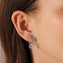 Crystal Leaf Clip On Earrings, thumbnail 1 of 2