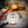 Personalised Santa Bear Christmas Tree Decoration, thumbnail 2 of 2