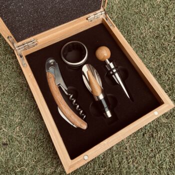 Engraved Wine Gift Set, 2 of 8