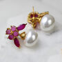 Pearl Stud Earring, thumbnail 2 of 2