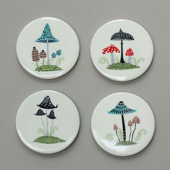 Ceramic Toadstool Coasters, 2 of 3