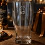 Personalised Pint Glass Engraved For 80th Birthday Gift, thumbnail 1 of 12