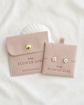 Flower Girl Gift Jewellery Set Wedding Gift, 3 of 4
