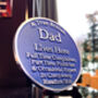 Polished Metal Heritage Gift Plaque For Dad, thumbnail 3 of 4