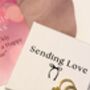 Christmas Gift For Daughter Heart Earrings With Card, thumbnail 3 of 5