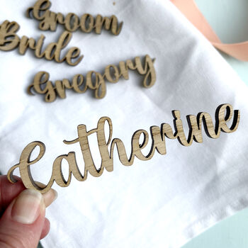 Script Name Wedding Place Setting, 3 of 6