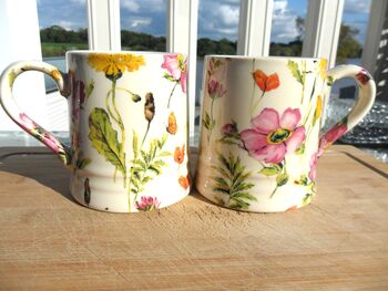 Set Of Two Tankard Mugs In Meadow Flowers Design, 3 of 9