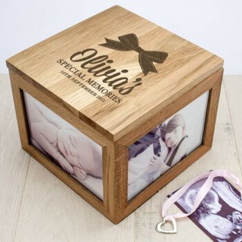 Baby's Special Memories Oak Photo Box, 3 of 5