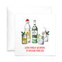 'Good Tonics' Funny Gin Christmas Card, thumbnail 2 of 2