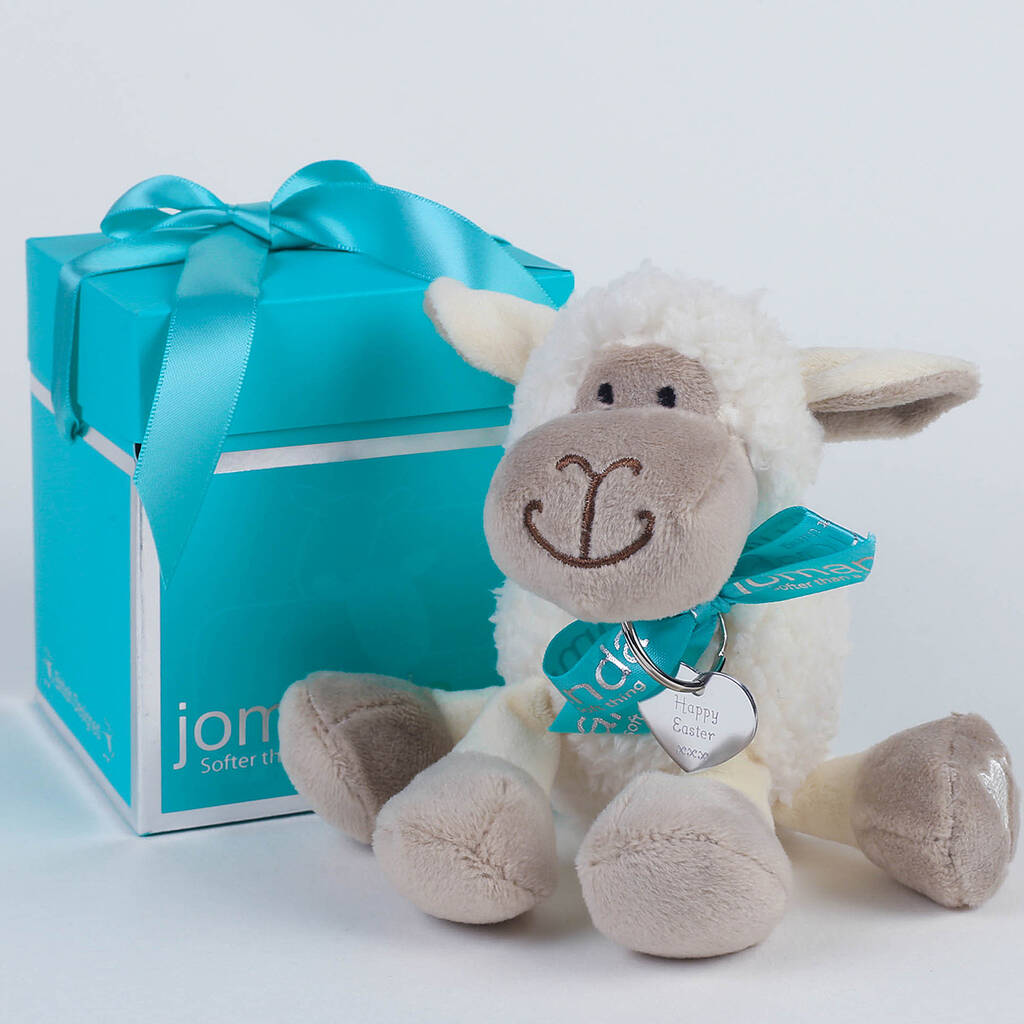 White Easter Lamb With Happy Easter Keyring, Gift Boxed, 1 of 10