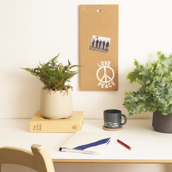 Cork Memo Board Love And Peace, 2 of 2