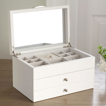 White Wooden Jewellery Box, 6 of 6