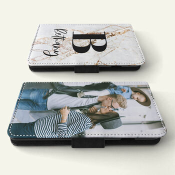 Personalised Leather New York Design Wallet Flip Case, 9 of 9