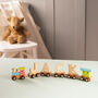 Personalised New Baby Wooden Name Train, thumbnail 9 of 9