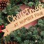 Personalised Christmas Wreath Sign, thumbnail 2 of 2
