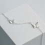 Sterling Silver Butterfly Charm Bracelet, thumbnail 1 of 5