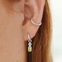 Still Ocean Charm Hoop Earrings, thumbnail 1 of 5