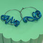 Messi Wire Hoop Earrings, thumbnail 3 of 6