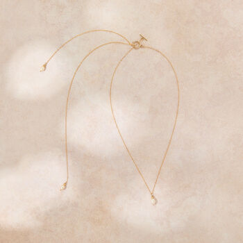 Pearl Back Drop Necklace Lariat For Wedding, 3 of 12