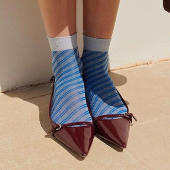 Elisa Glitter Short Socks, 7 of 12
