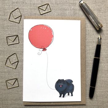 Personalised Pomeranian Birthday Card, 2 of 5