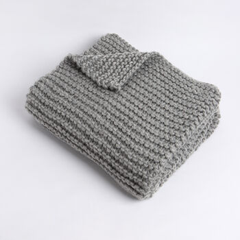 Nyssa Merino Blanket Beginner Knitting Kit, 4 of 9