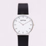 Classic Silver Vegan Leather Watch, thumbnail 4 of 12
