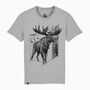 Moose Organic T Shirt Gift Men Women Unisex, thumbnail 2 of 4