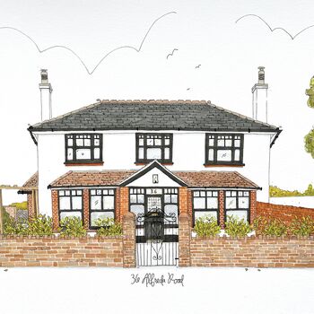A4 Personalised House Portrait, 7 of 12