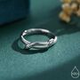 Sterling Silver Double Snake Ring, thumbnail 1 of 12