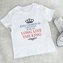 Traditional King Charles Coronation Kids T Shirt, thumbnail 1 of 2