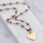 Rosary Chain Heart Necklace, thumbnail 5 of 6