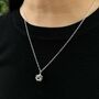 Silver Caged White Pearl Necklace, thumbnail 6 of 7