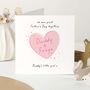 First Father’s Day Card Personalised Daddy And Baby Card New Dad Keepsake Girl Or Boy, thumbnail 1 of 5
