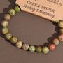 Green Jasper Gemstone Power Bracelet | Nurturing, thumbnail 4 of 4