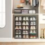 Set Of Clear Shoe Boxes Shoe Storage Organisers Rack, thumbnail 2 of 12